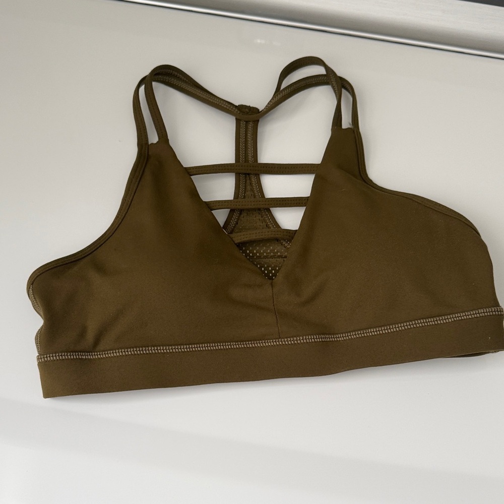 Strappy Olive Green Bralette